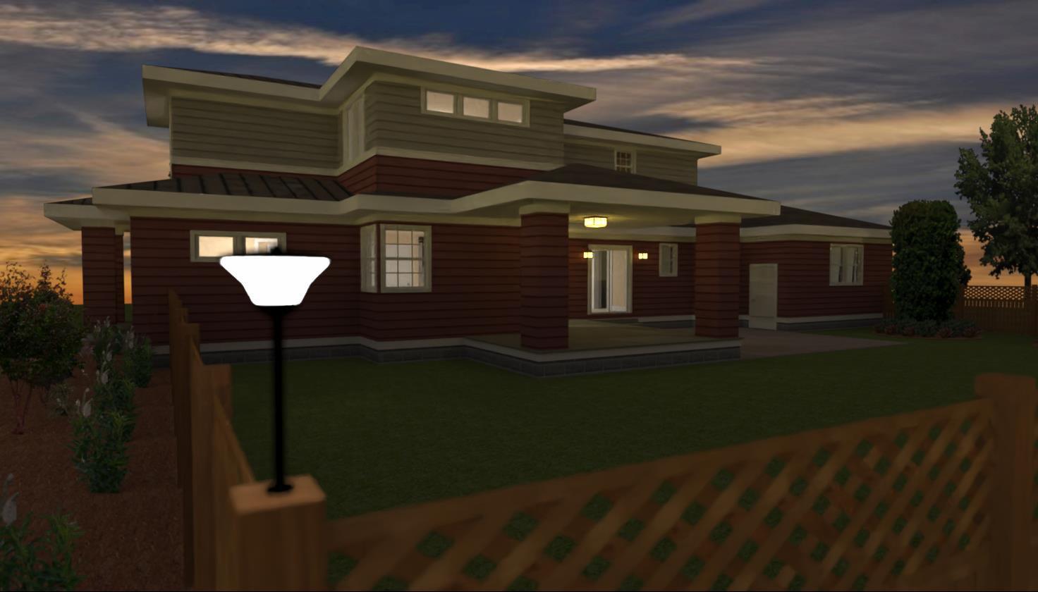 Point focal sur la maison